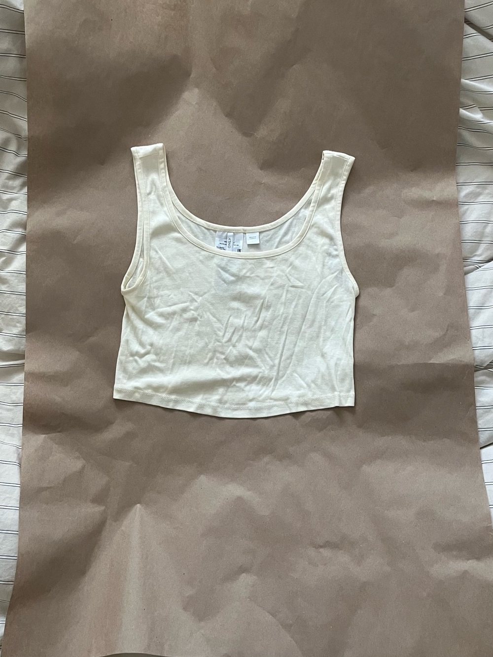 Cream tank top